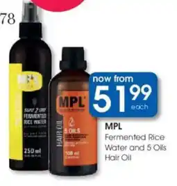 Clicks MPL Fermented Rice Water and 5 Oils Hair Oil offer