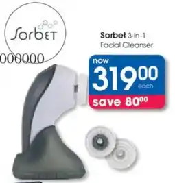 Clicks Sorbet 3-in-1 Facial Cleanser offer