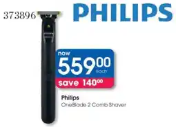Clicks Philips One Blade 2 Comb Shaver offer