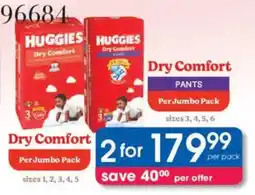 Clicks Huggies Dry Comfort Jumbo Pack offer