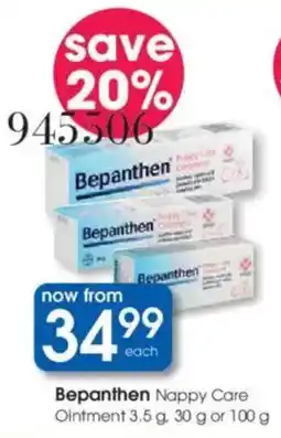 Clicks Bepanthen Nappy Care Ointment offer