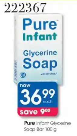 Clicks Pure Infant Glycerine Soap Bar offer