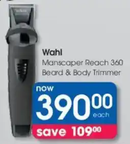 Clicks Wahl Manscaper Reach 360 Beard & Body Trimmer offer