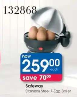 Clicks Safeway Stainless Steel 7-Egg Boiler offer