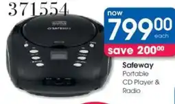 Clicks Safeway Portable CD Player & Radio offer