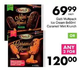 Save Gatti Multipack Ice Cream Caramel/ Mint Krunch offer