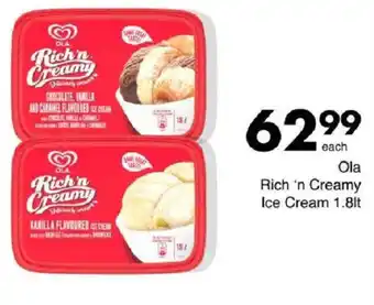 Save Ola Rich 'n Creamy Ice Cream offer