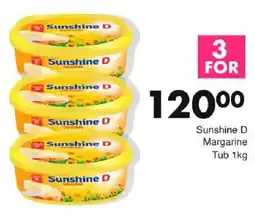 Save Sunshine D Margarine Tub offer