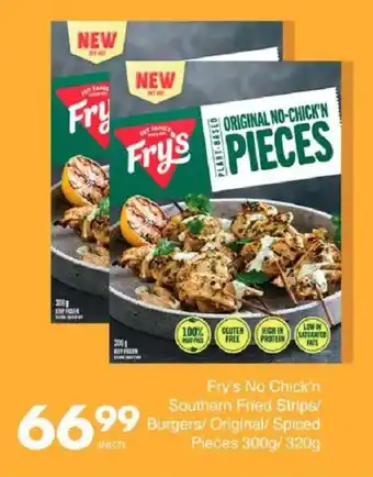 Save Fry's No Chick'n Southern Fried Strips/ Burgers/ Original/ Spiced Pieces offer