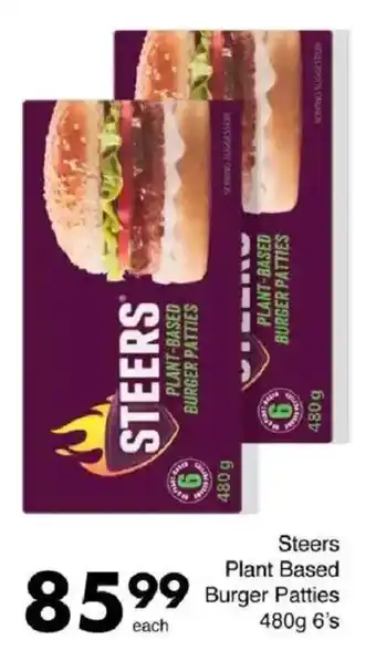 Save Steers Plant Based Burger Patties offer