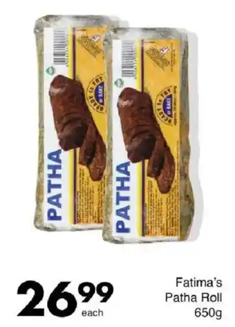 Save Fatima's Patha Roll offer