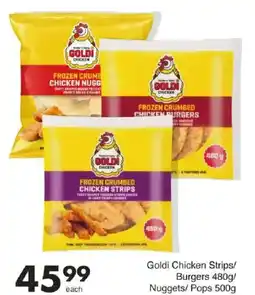 Save Goldi Chicken Strips/ Burgers/ Nuggets/ Pops offer