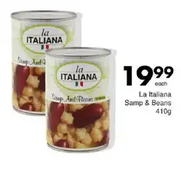 Save La Italiana Samp & Beans offer