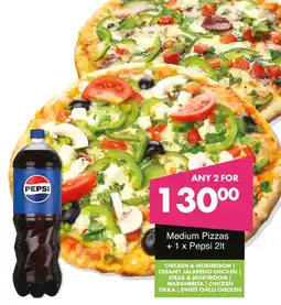 Save Hyper Medium Pizzas + Pepsi offer