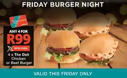 Checkers The Deli Chicken or Beef Burger offer