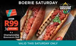 Checkers Championship Boerewors Roll offer