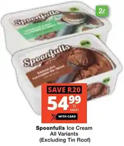 Checkers Spoonfulls Ice Cream All Variants offer