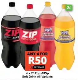 Checkers Popz!/ Zip Soft Drink All Variants offer