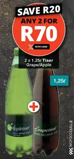 Checkers Tiser Grape/ Apple offer