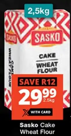 Checkers Sasko Cake Wheat Flour offer