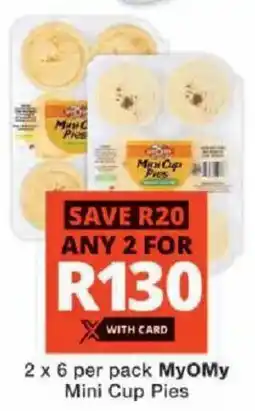 Checkers MyOMy Mini Cup Pies offer