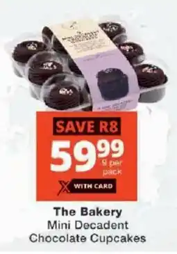 Checkers The Bakery Mini Decadent Chocolate Cupcakes offer