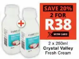 Checkers Crystal Valley Fresh Cream offer