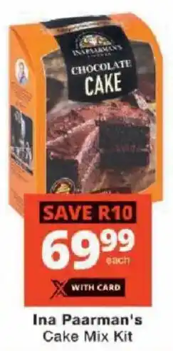 Checkers Ina Paarman's Cake Mix Kit offer