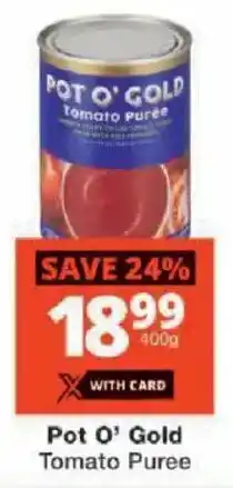 Checkers Pot O' Gold Tomato Puree offer