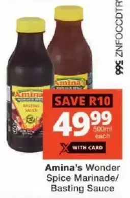 Checkers Amina's Wonder Spice Marinade/ Basting Sauce offer