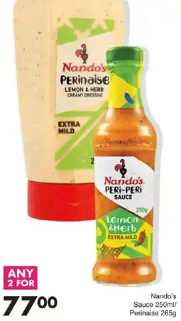 Save Nando's Sauce/ Perinaise offer
