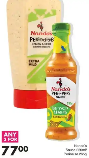 Save Nando's Sauce/ Perinaise offer
