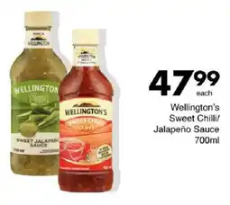 Save Wellington's Sweet Chilli/ Jalapeño Sauce offer