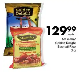 Save Maseeha/ Golden Delight Basmati Rice offer