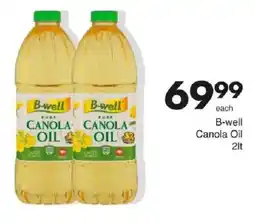 Save B-well Canola Oil offer