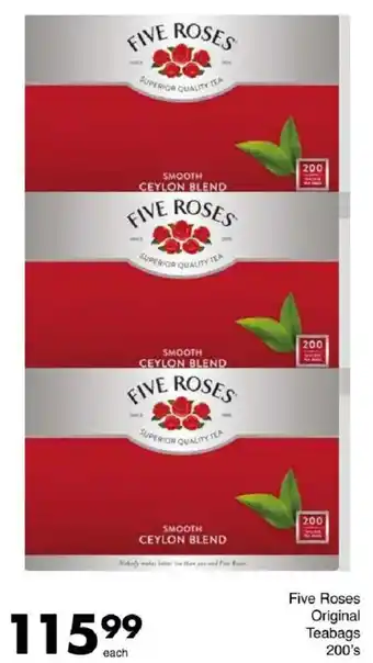 Save Five Roses Original Teabags offer