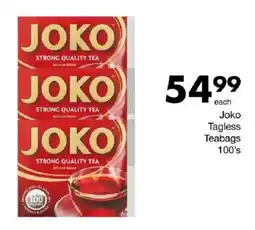 Save Joko Tagless Teabags offer