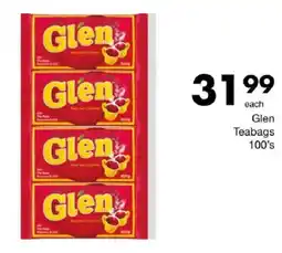 Save Glen Teabags offer