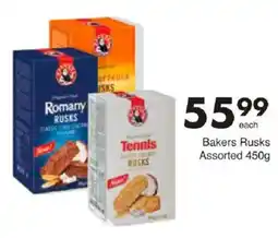 Save Bakers Rusks Assorted offer