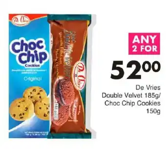 Save De Vries Double Velvet/ Choc Chip Cookies offer