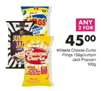 Save Willards Cheese Curls/ Flings/ Jumpin Jack Popcorn offer