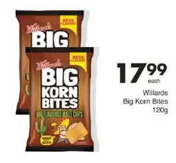 Save Willards Big Korn Bites offer