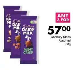 Save Cadbury Slabs Assorted offer