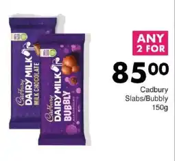 Save Cadbury Slabs/ Bubbly offer