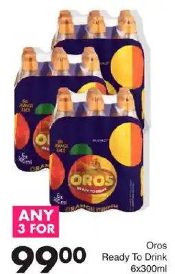 Save Oros Ready To Drink offer