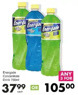 Save Energade Concentrate Drink offer