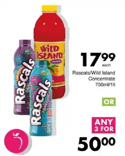 Save Rascals/ Wild Island Concentrate offer