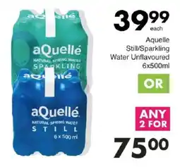 Save Aquelle Still/ Sparkling Water Unflavoured offer