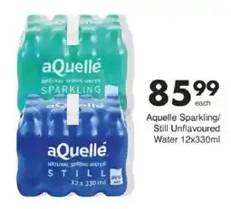 Save Aquelle Sparkling/ Still Unflavoured Water offer