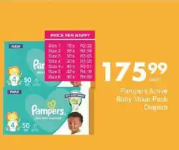 Save Pampers Active Baby Value Pack Diapers offer
